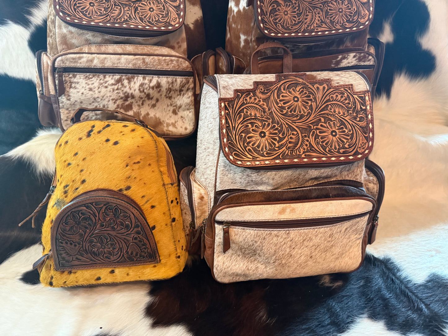 Backpack Hair On Hide Western Leather Women Bag