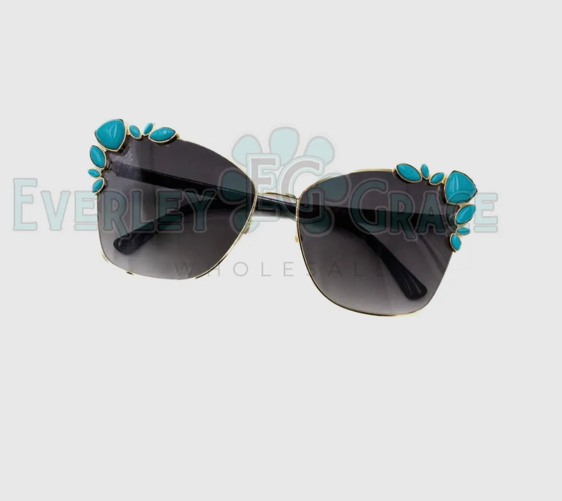 RETRO SUNGLASSES – New in 2 Frame options Turquoise stones