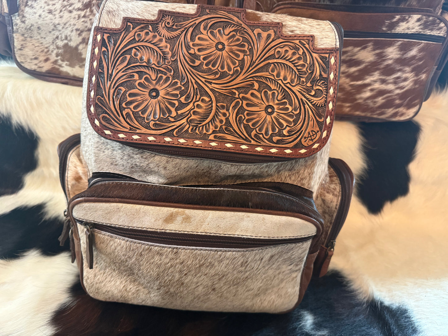 Backpack Hair On Hide Western Leather Women Bag