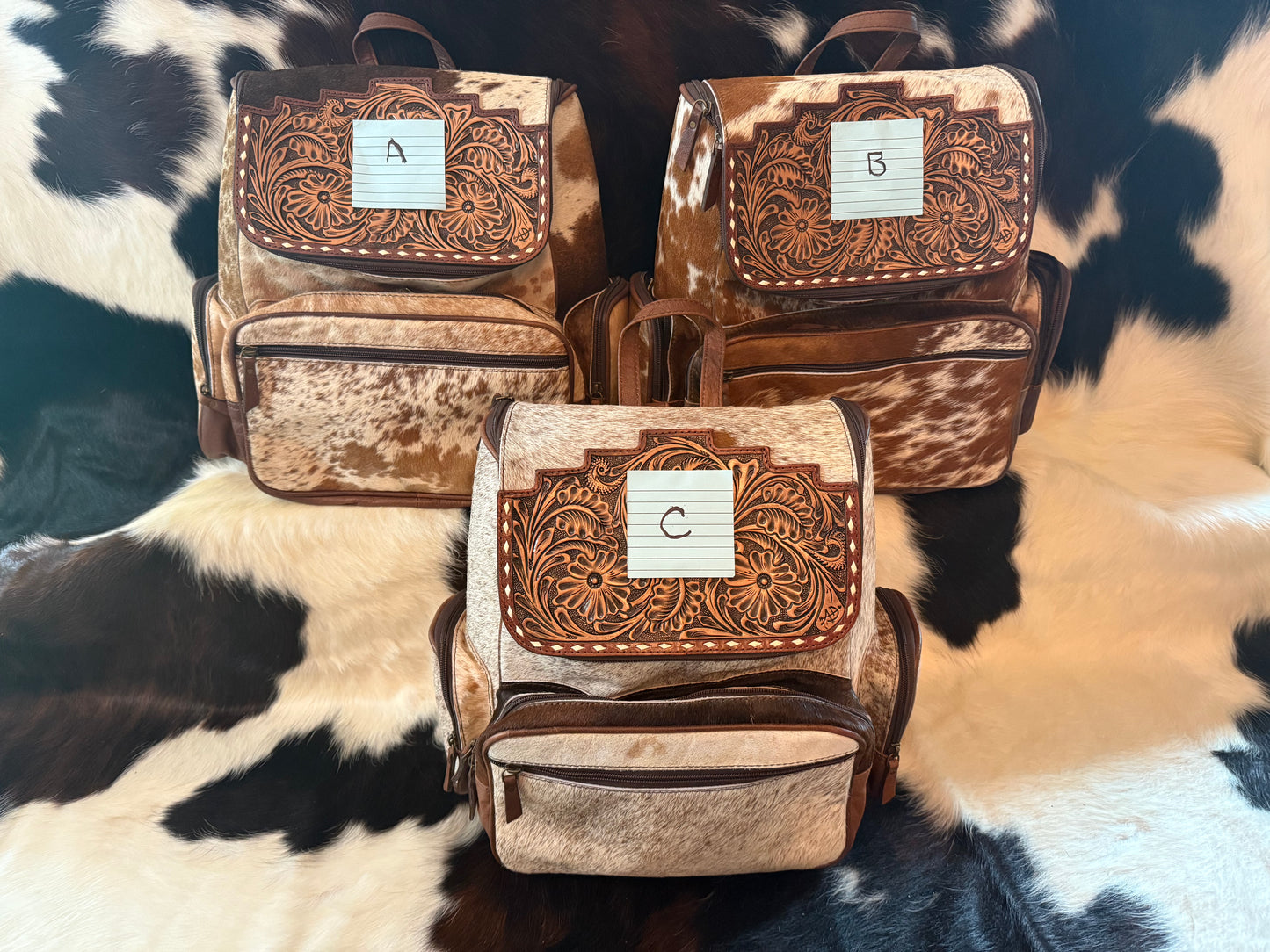 Backpack Hair On Hide Western Leather Women Bag